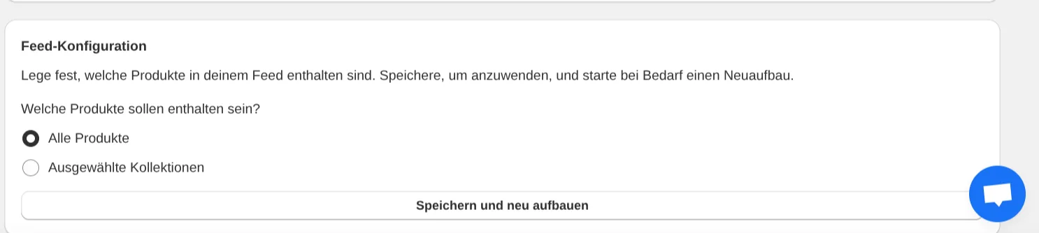 Beispielhafte Feed-Konfiguration in Geizhals Sync